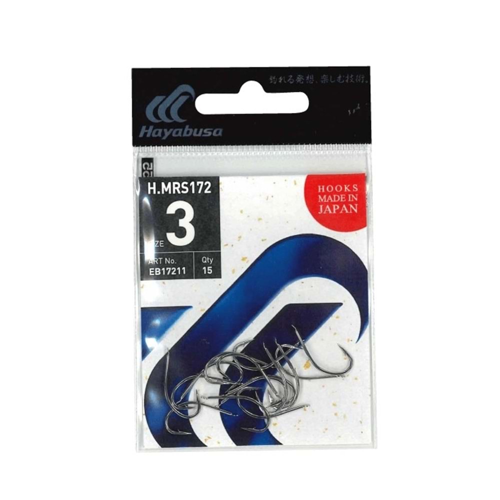Hayabusa HMRS 172 Tırnaklı Canlı Yem İğnesi 15'li Paket Nikel - NO-2