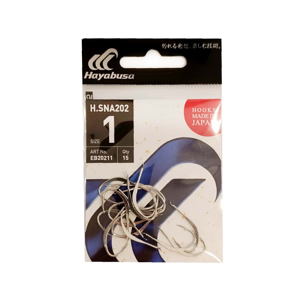 Hayabusa HSNA 202 Dövme Canlı Yem İğnesi 15li Paket Nikel - NO-3