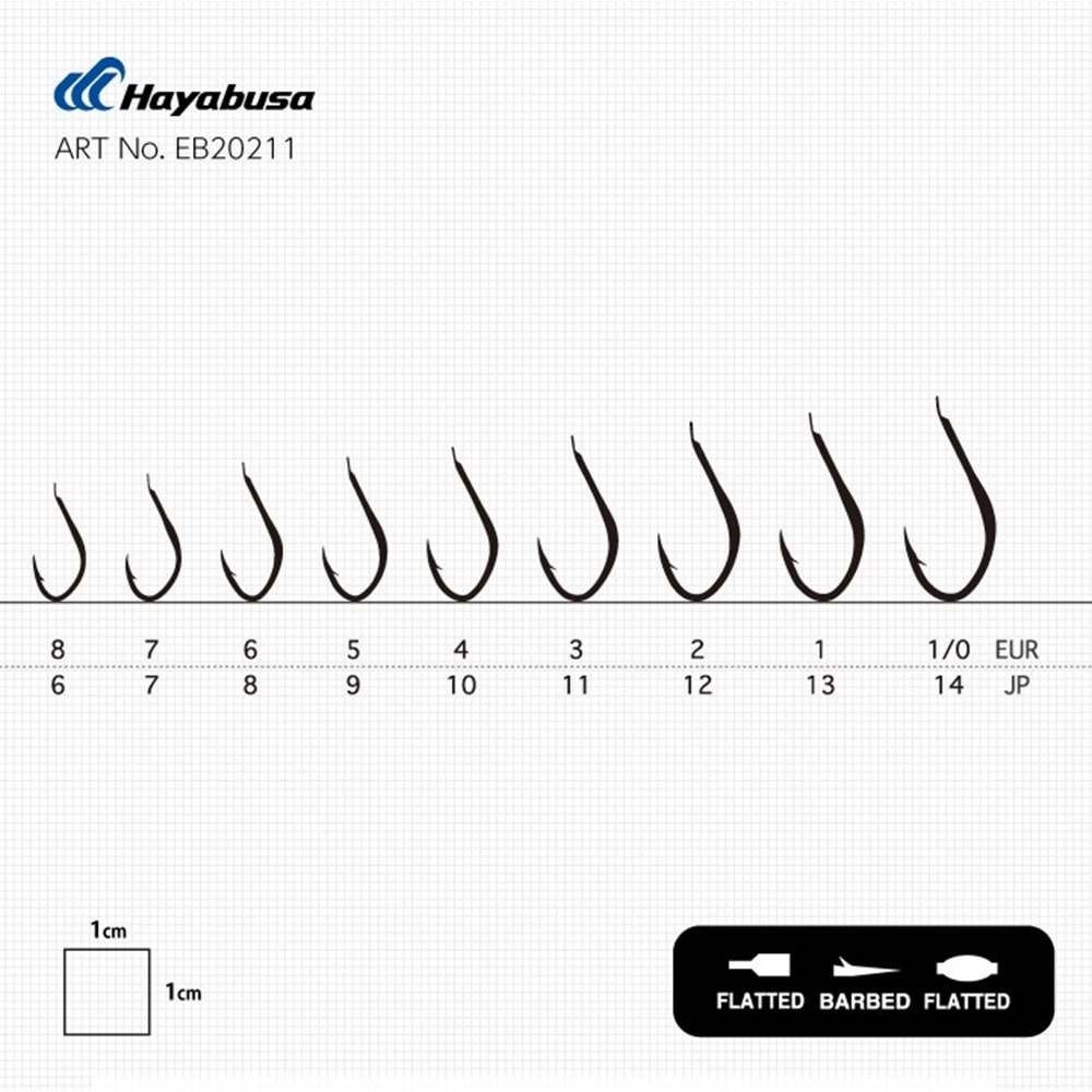 Hayabusa HSNA 202 Dövme Canlı Yem İğnesi 15li Paket Nikel - NO-3