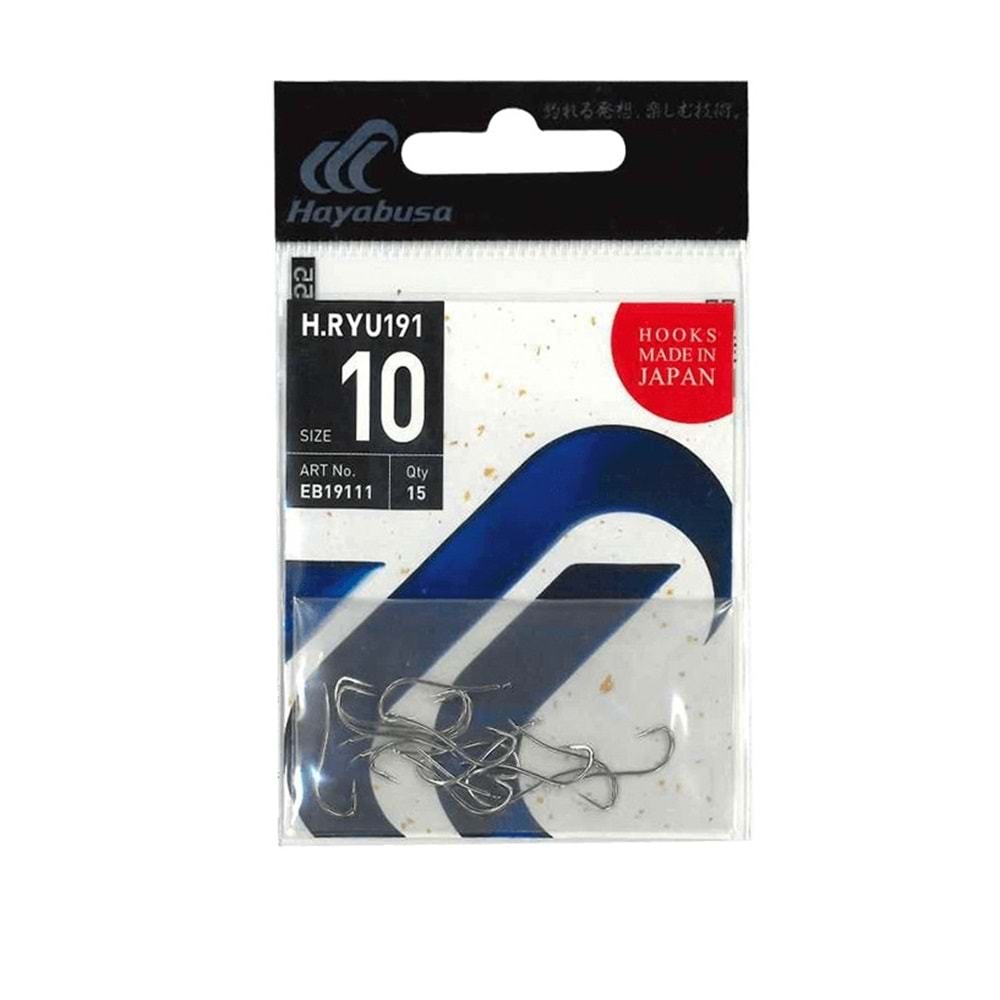 Hayabusa HRYU 191 Tırnaklı Canlı Yem İğnesi 15li Paket Nikel - NO-1