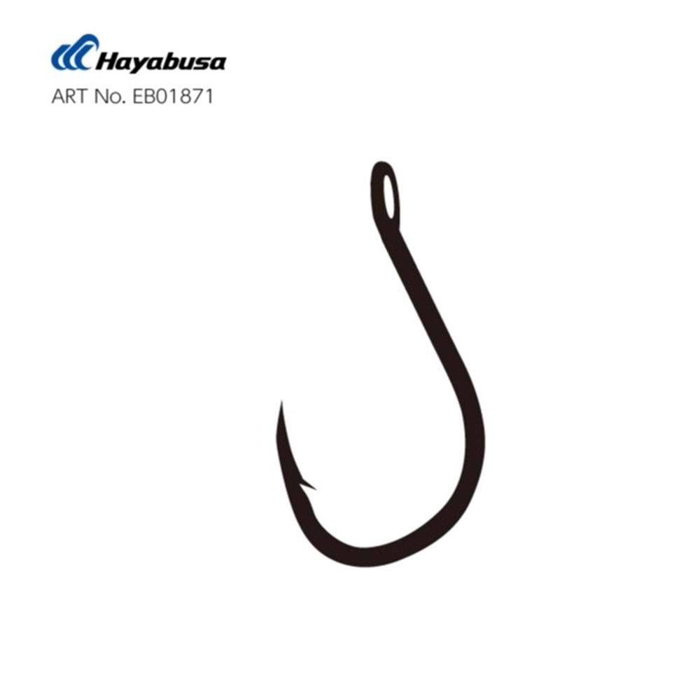 Hayabusa HCHN 018 Delikli Papağan Olta İğnesi Black Nikel - NO-2-0
