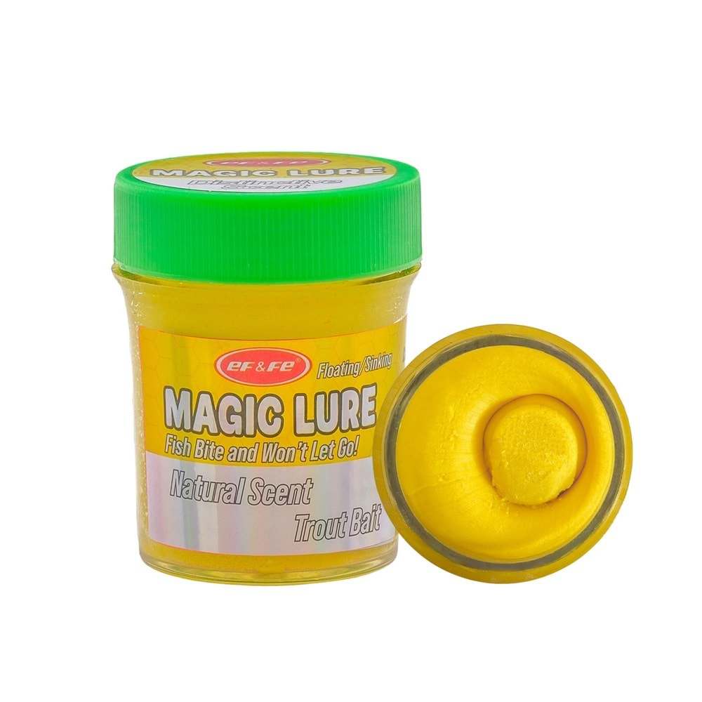 HG1502 Effe Magic Lure Fluorescent Yellow Yüzen Hamur Alabalık Yemi - HONEY PEACH