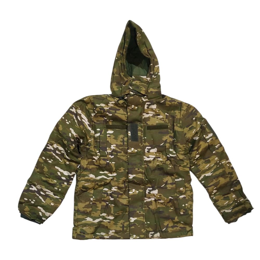 Kalın Kumaş İçi Polarlı Kamuflaj Avcı Montu - XL