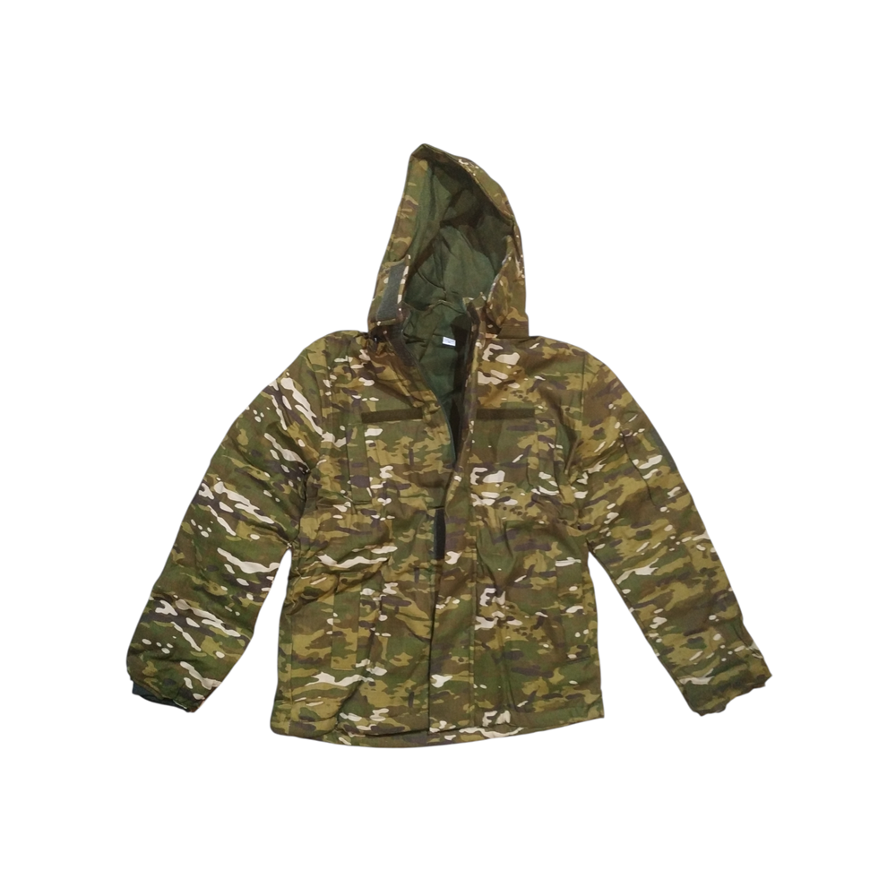 Kalın Kumaş İçi Polarlı Kamuflaj Avcı Montu - XXL