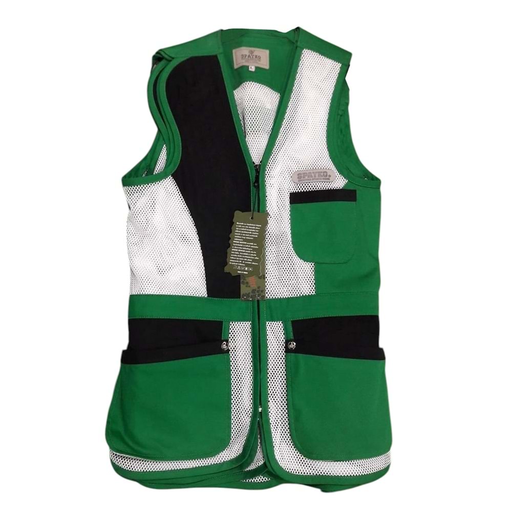 SPAYKO Atıcı Trap Yeleği Yeşil L Beden