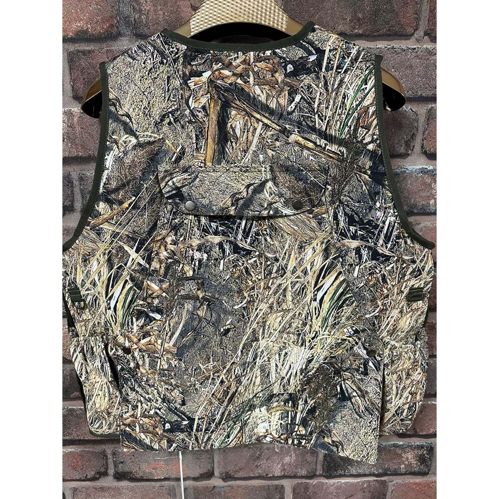 Dargo Saz Desenli Kamuflaj Max 5 Avcı Yeleği - XXL