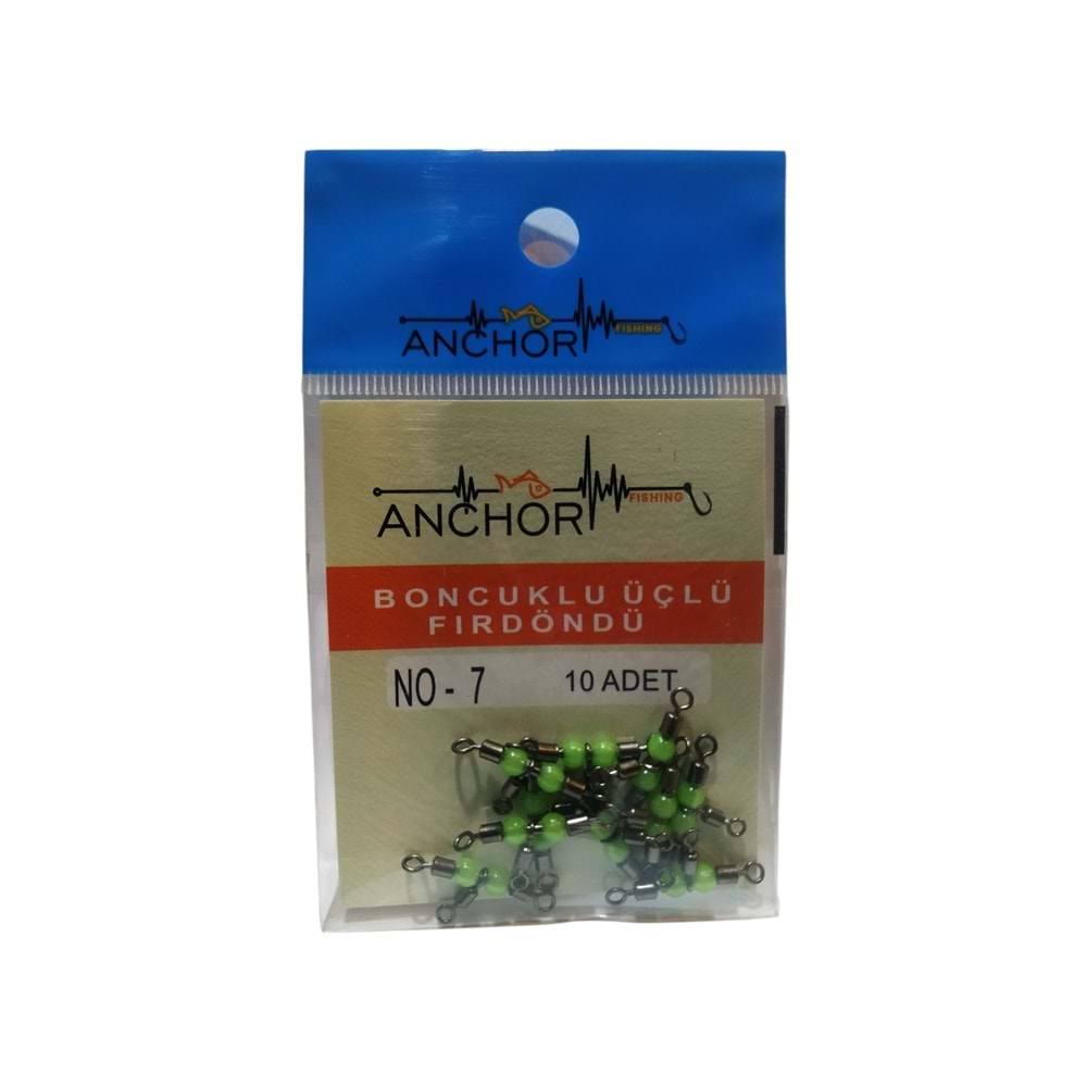 Anchor Boncuklu Üçlü Fırdöndü - NO-07