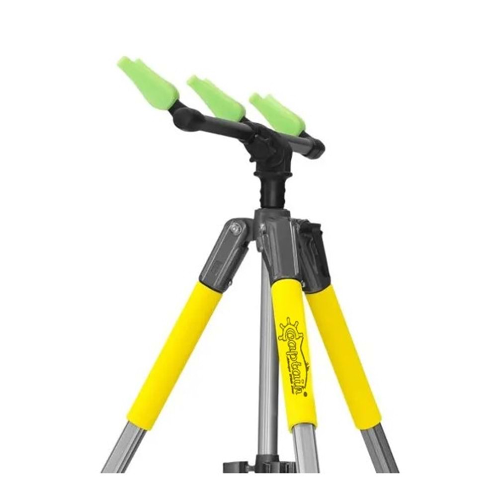 Captain 6806 Tripod Teleskobik 3'lü Ayarlanabilir Pro Surf Kamış Sehpası 180cm