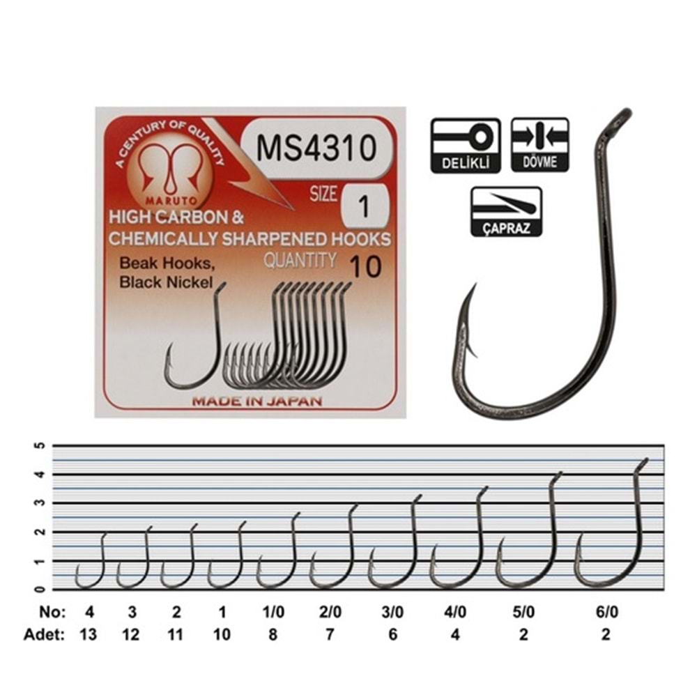 Maruto MS4310 BN Olta İğnesi - NO-3-0