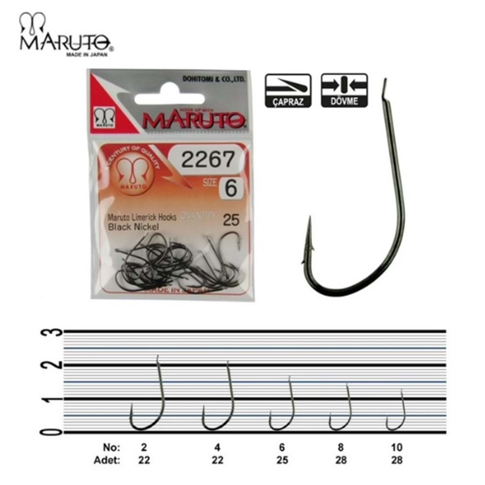 Maruto 2267 Black Nikel Olta İğnesi - NO-2