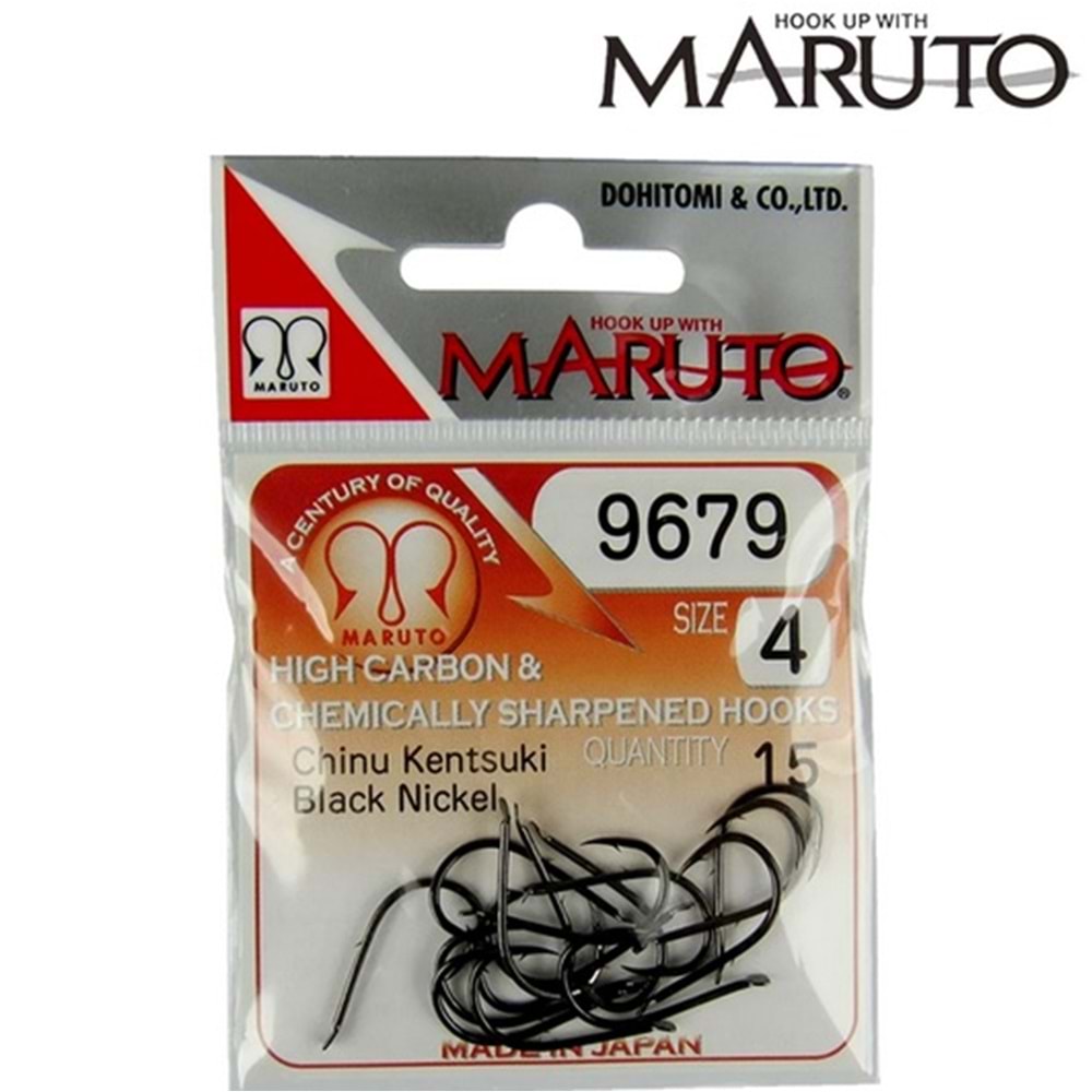 Maruto 9679 Black Nikel Tırnaklı Olta İğnesi - NO-6
