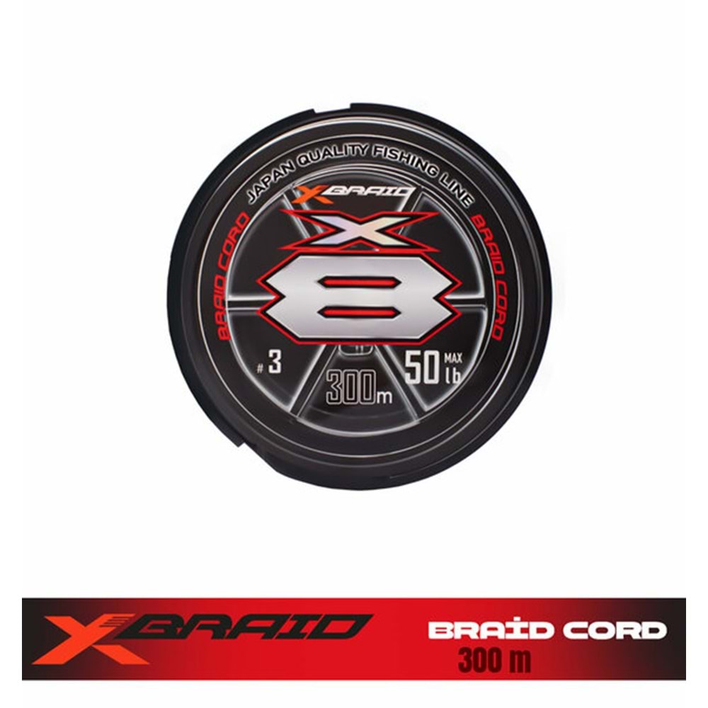 YGK X036 X-Braid Braid Cord PE X8 300m Fluo Green - 0.14MM