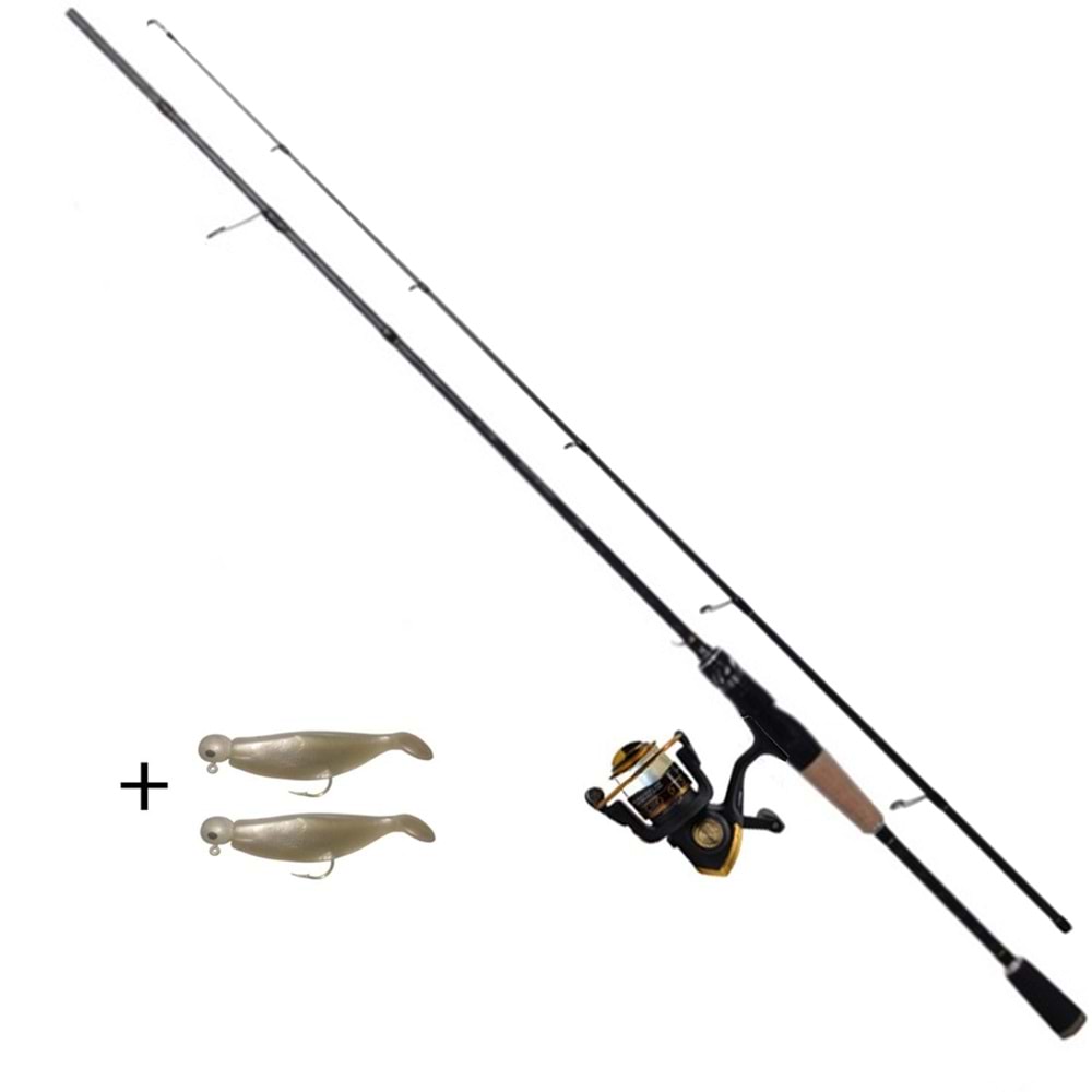 2.10m LRF Olta Seti 1-8gr Atarlı Striker Kamış 1000lik Porthfish Metal Kafa Makine