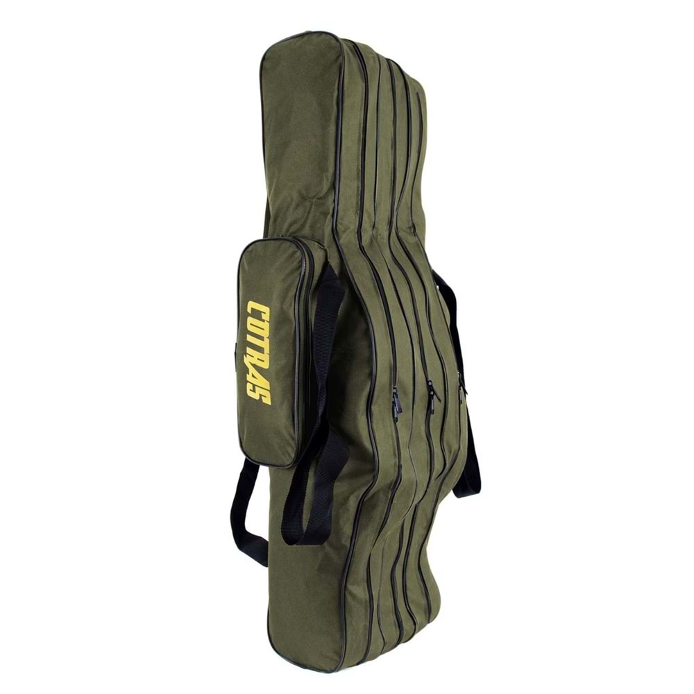 Cotras Haki Olta Kamış Çantası 130cm 4 Gözlü