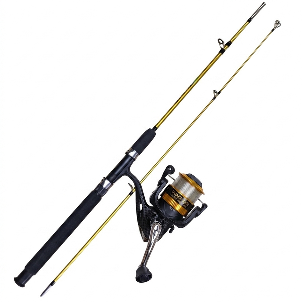 Powerex Crocodil Gold 180cm Quake 4000 Tekne Kayık Balık Olta Seti