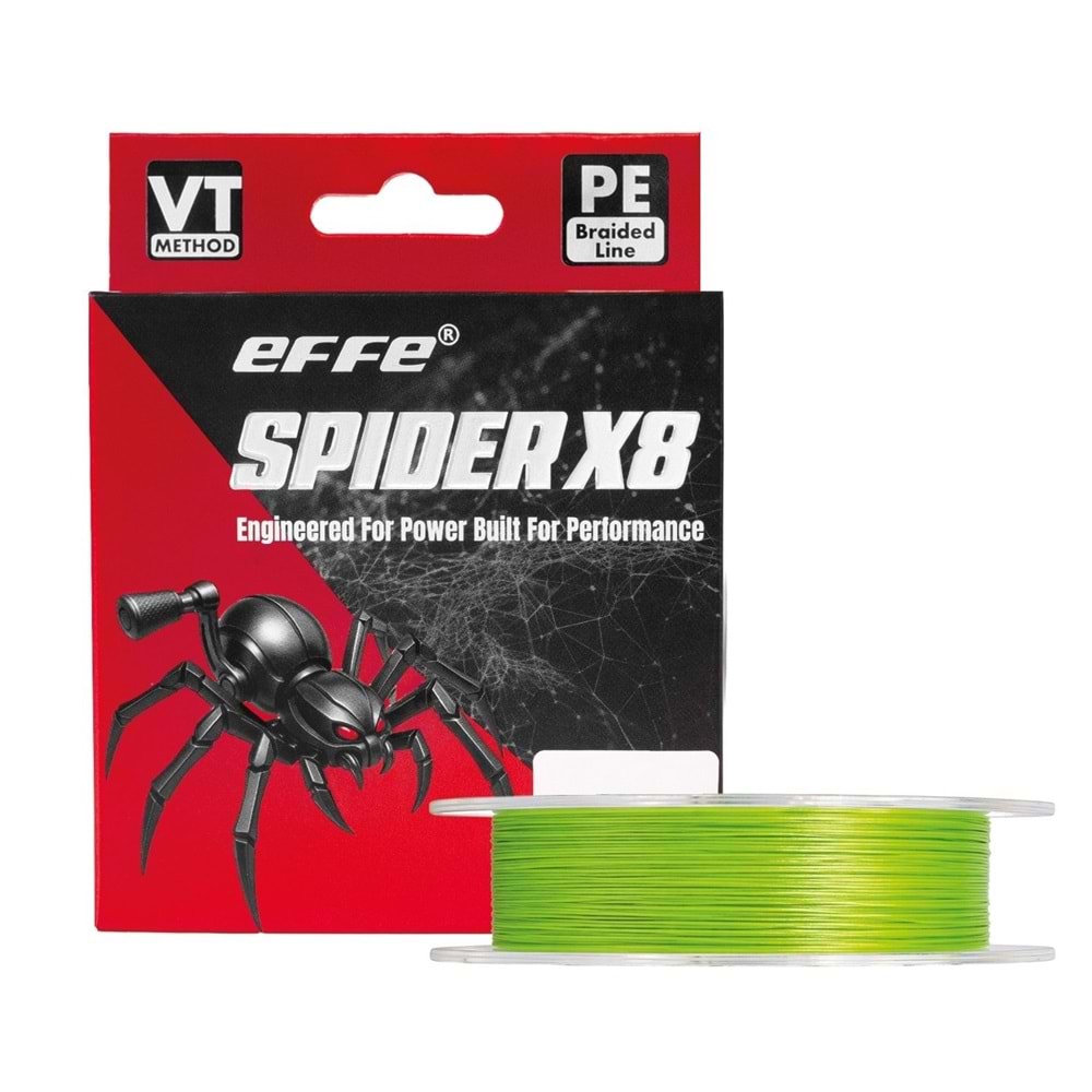 Effe Spider X8 Yeşil 150 Mt. İp Misina - 0.24MM
