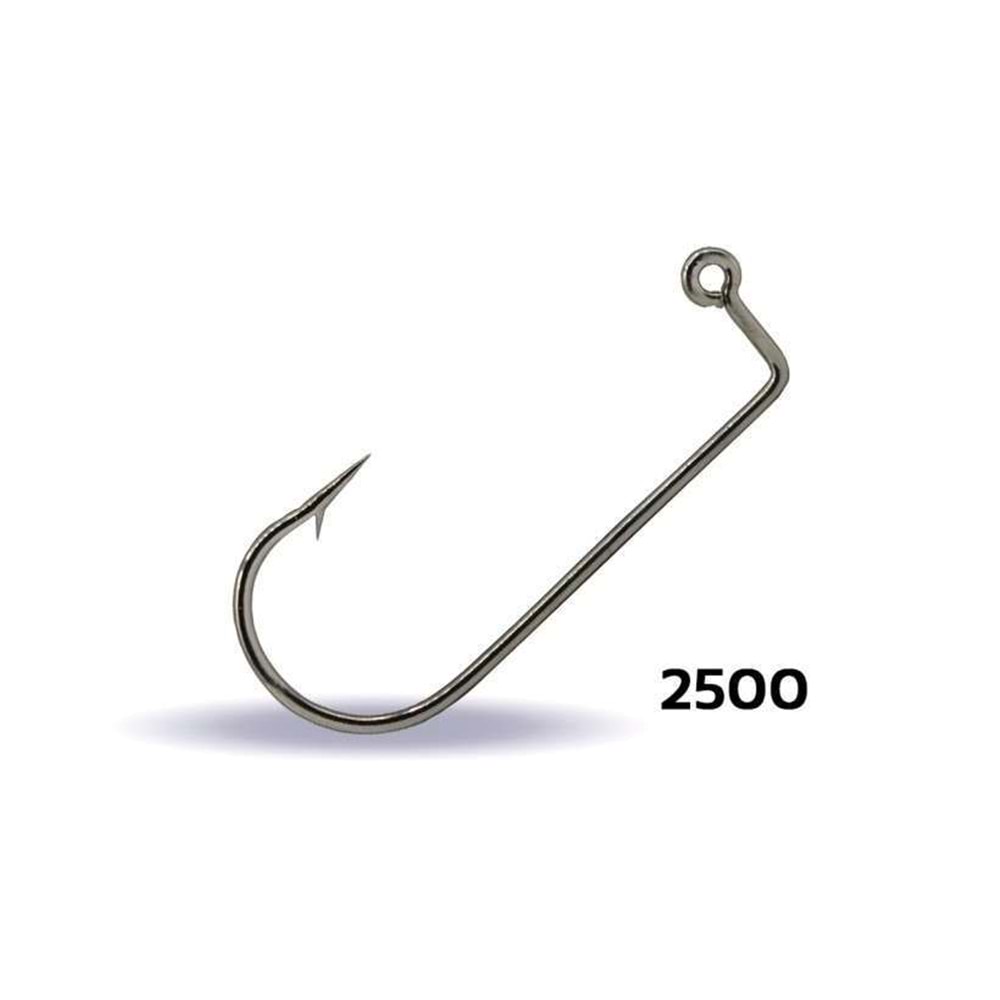 Youvella 2500 Jig Head İğnesi Delikli Uzun 100lü Kutu Nikel - NO-4-0