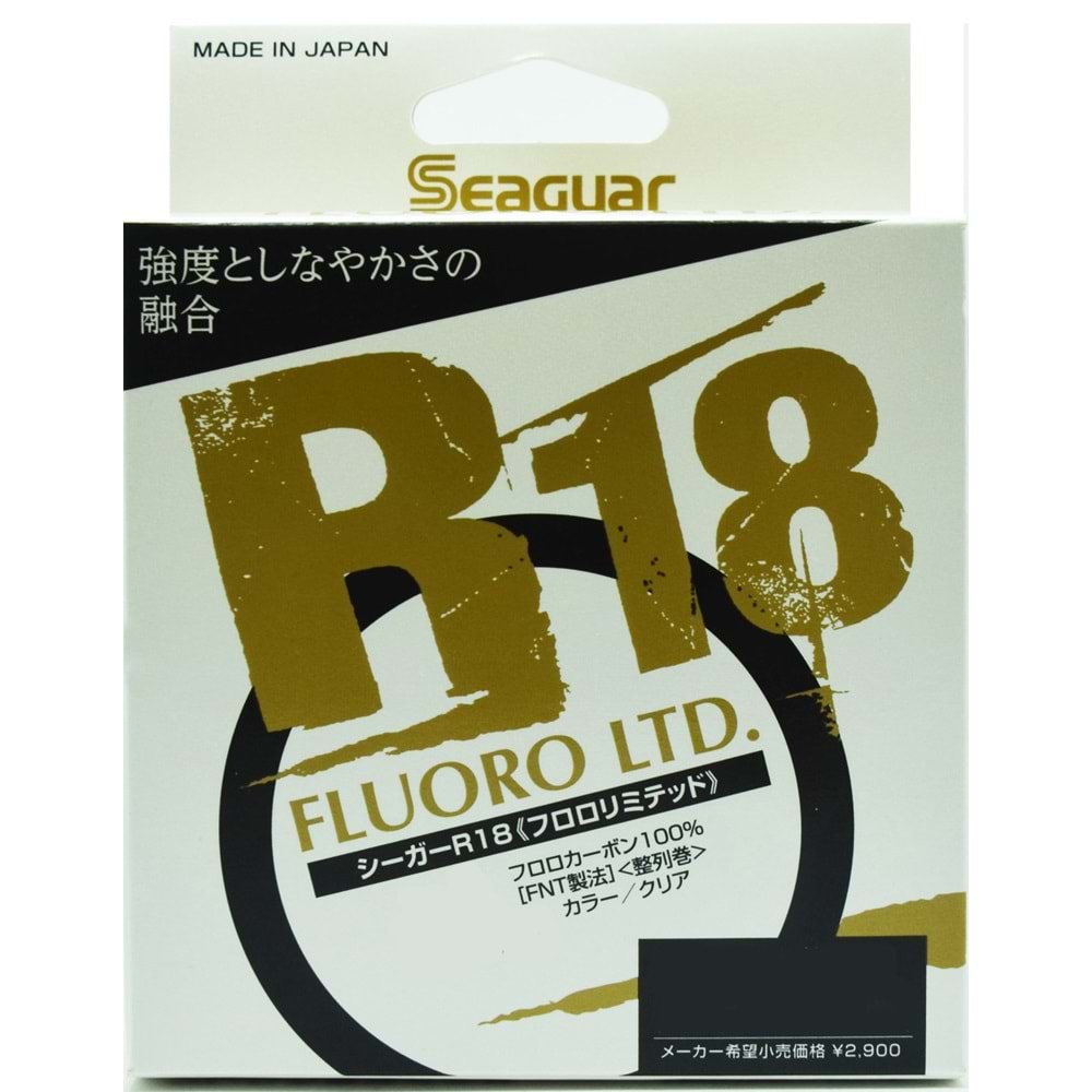 0.370mm Seaguar R18 Fluoro Ltd. %100 Fluoro Carbon Misina 100metre