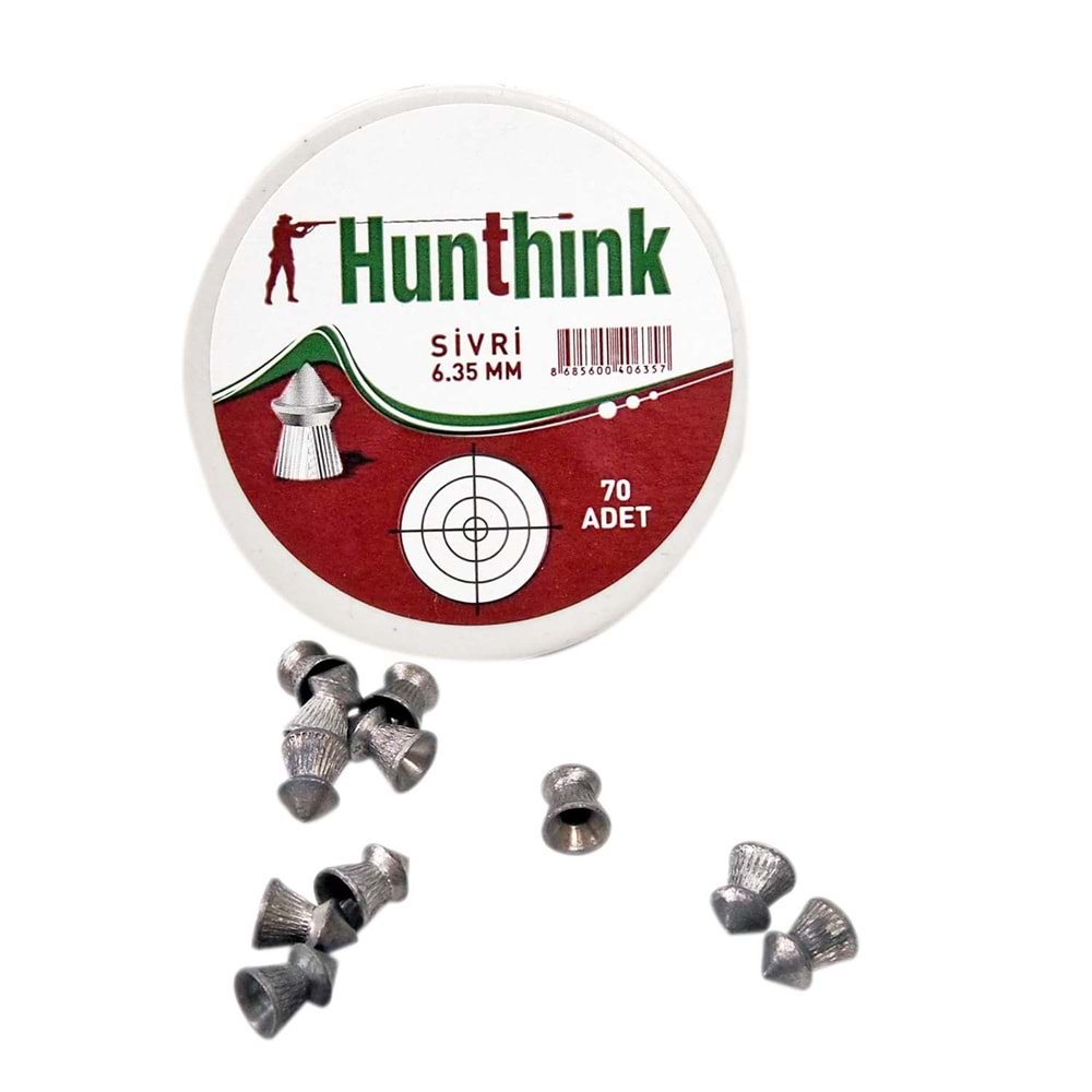 Hunthink 6.35 Sivri Havalı Saçması 70li Paket