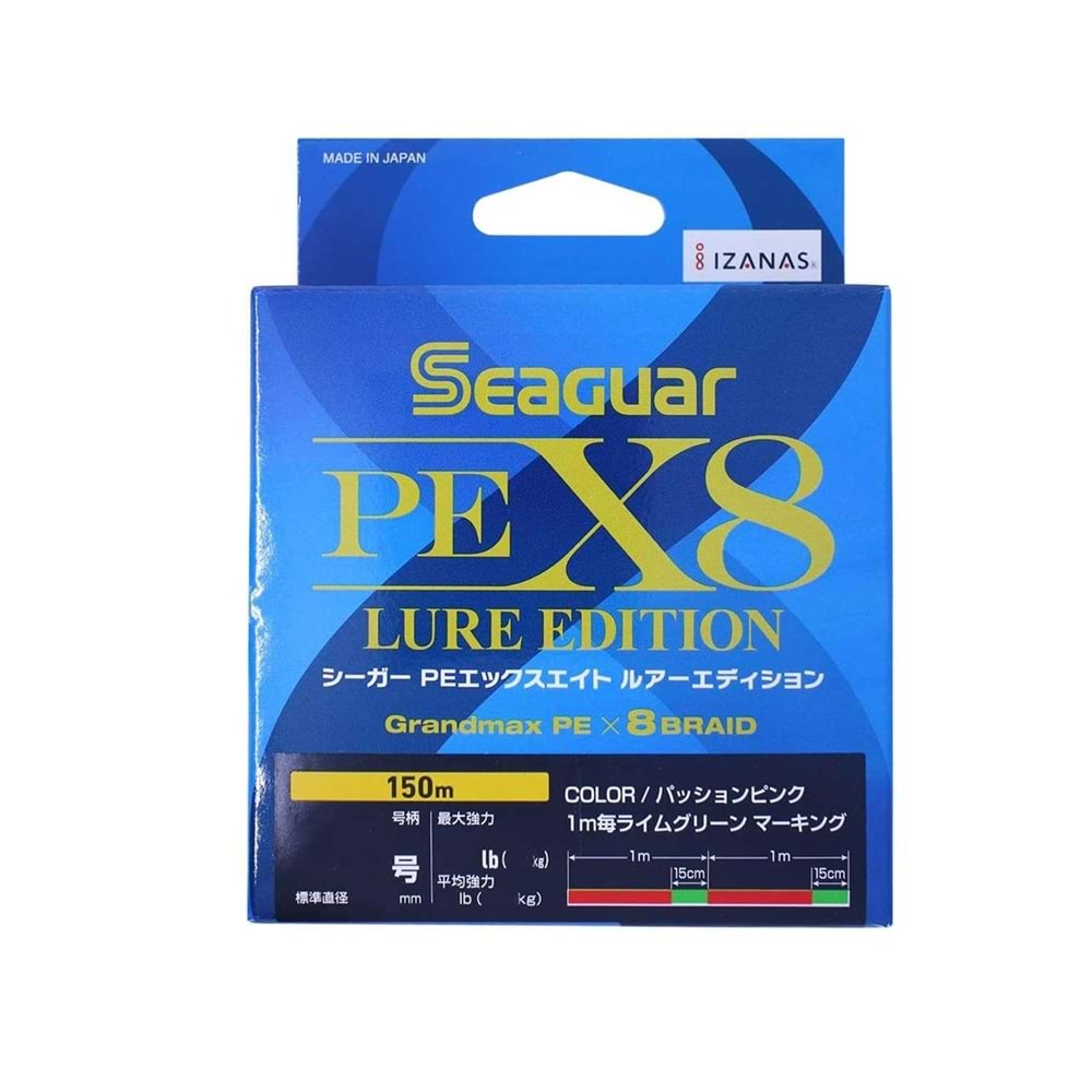 Seaguar Lure Edition Multi Color 8X 150m. - 0.185MM