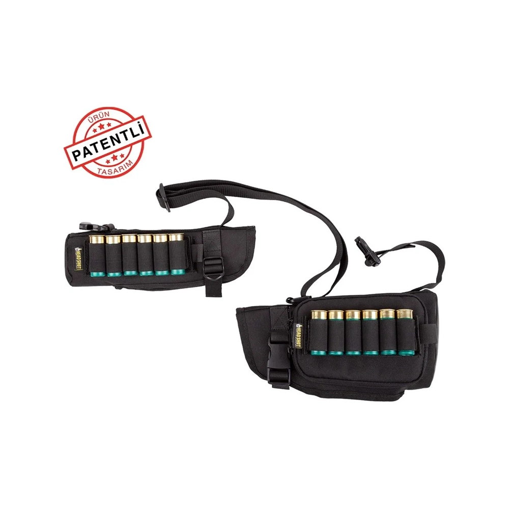 Headshot 6 in 1 Çok Fonksiyonlu Tüfek Kılıfı - Askı Kayışı - Bel Çantası - Fişeklik - Kemer Fişeklik