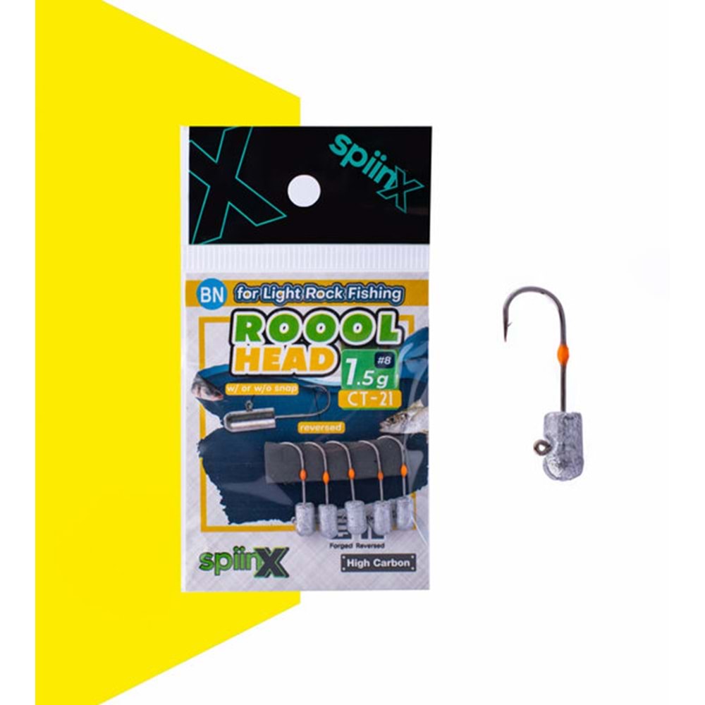 Spiinx Roool Head Jighead 1.5gr 8 Numara İğne 5li Paket