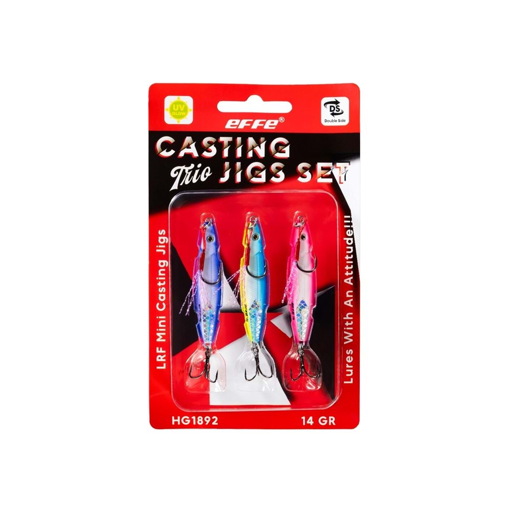Effe HG1892 Lrf Mini Casting Trio Jigs Seti - 18 GR