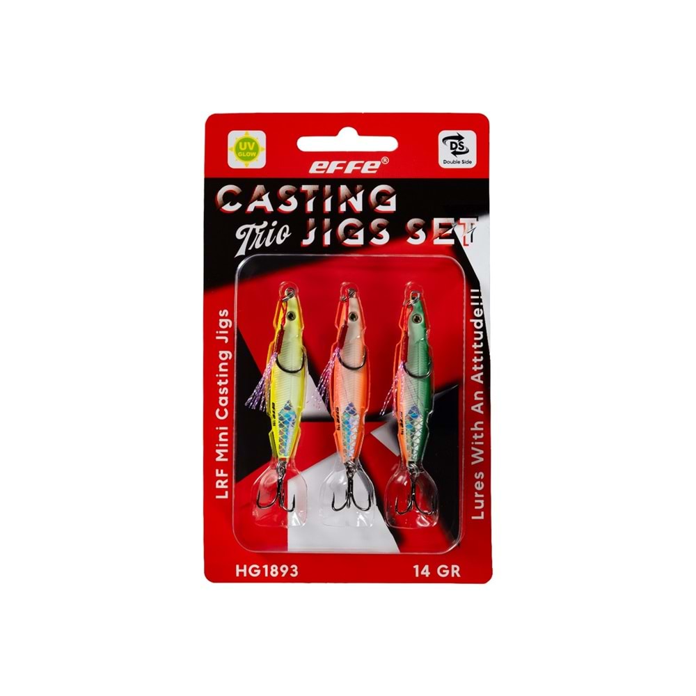 Effe HG1893 Lrf Mini Casting Trio Jigs Seti - 14 GR