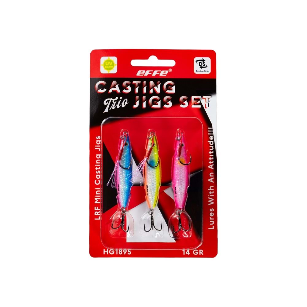 Effe HG1895 Lrf Mini Casting Trio Jigs Seti - 10 GR