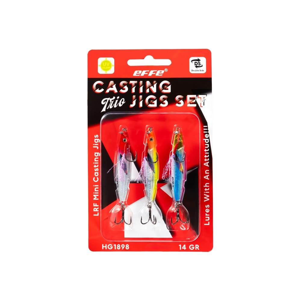 Effe HG1898 Lrf Mini Casting Trio Jigs Seti - 10 GR