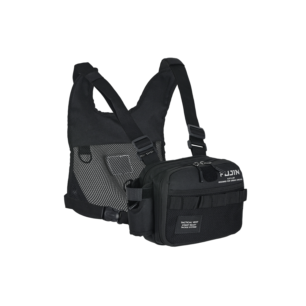 Fujin Aji Vest Tactical Black Balıkçı Çantası