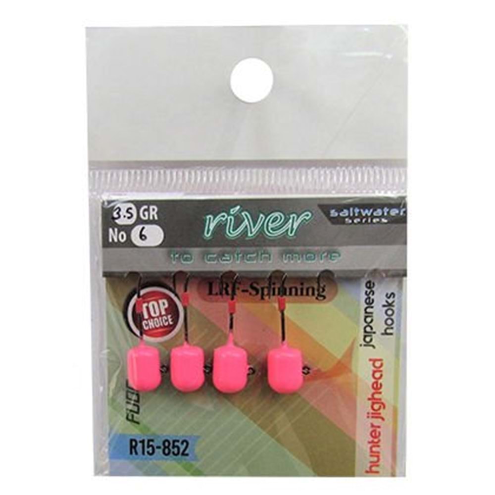Rıver Hunter Jig Head Pembe Glow 4P - 3.5 GR