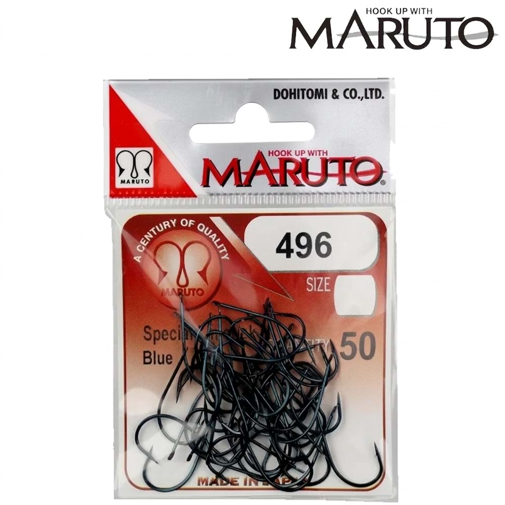 Maruto 496 Mavi (50li Paket) Olta İğnesi - NO-4