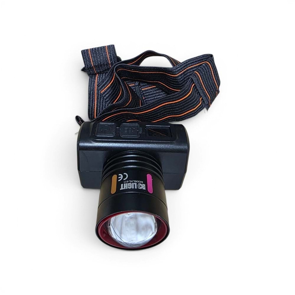 Kafa Lambası Şarjlı UV Lambalı Sensörlü Zoomlu KL 2033 UV