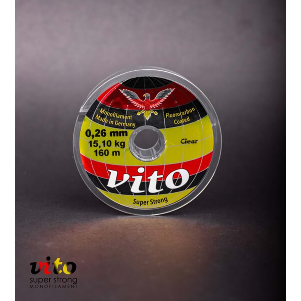 160m. Vito Süper Strong Fluorocarbon Coated Olta Misinası - 0.26MM