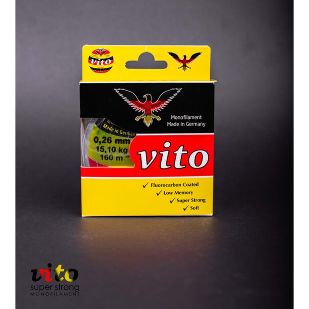 160m. Vito Süper Strong Fluorocarbon Coated Olta Misinası - 0.26MM