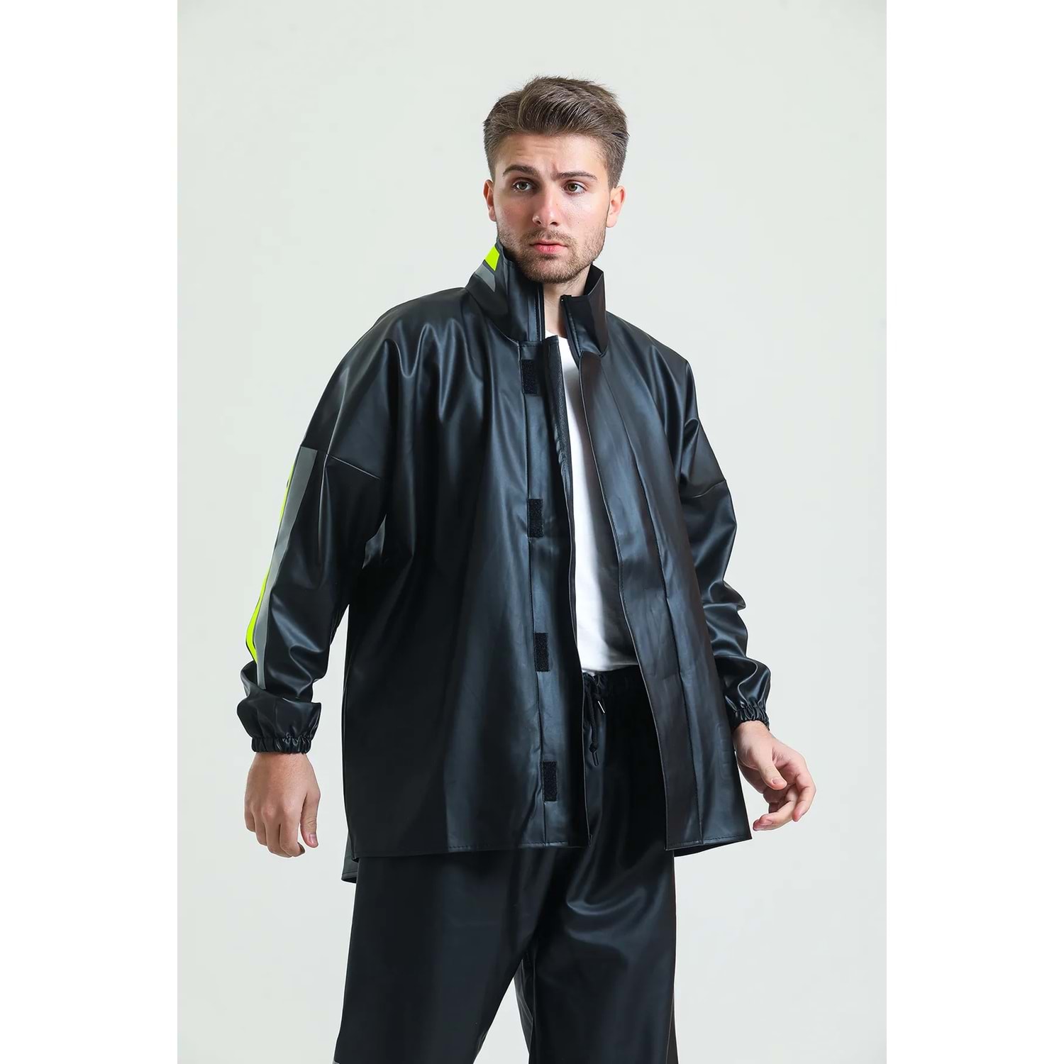 T Rain Motorcu Kurye Yağmurluğu Su Geçirmez - XL