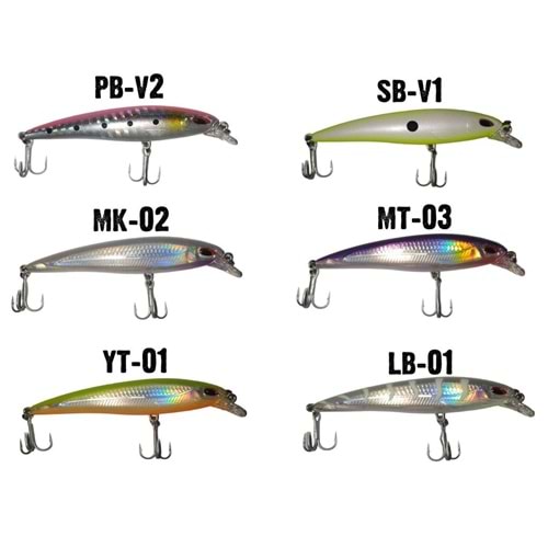 Seahorse X-Rap 80mm 7gr Kurşun Arkası Rapala Maket Balık