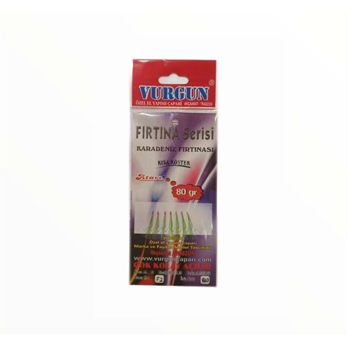VURGUN 80gr 7 iğneli Açık Yeşil Organze Çapari
