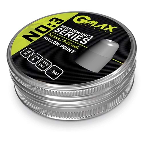 Gmax Performans Serisi Hollow Point 5.5mm Havalı Saçma No:3