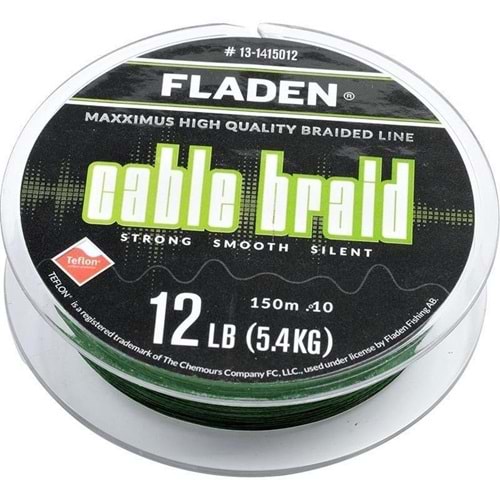 Fladen Maxximus Cable Braid 150M Yeşil İp Misina