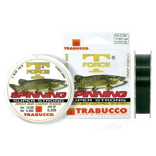 Trabucco T-Force Spinning Pike Serisi 150m K.Yeşil Misina