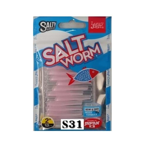 Lucky John Salt Worm S31 Lrf Silikonu