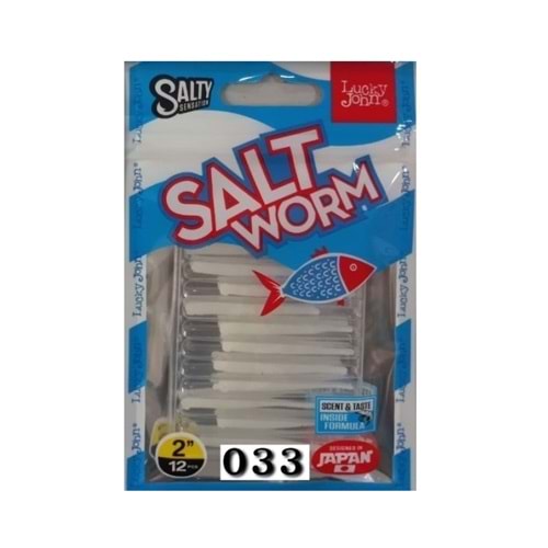 Lucky John Salt Worm 033 Lrf Silikonu