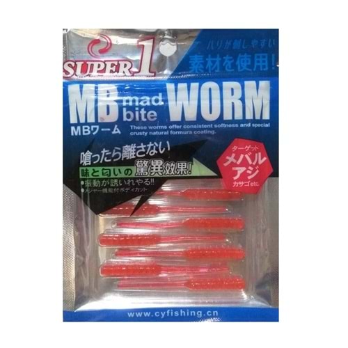 MB Mad Bite CYS-2 Worm Lrf Silikon Kurt Yem