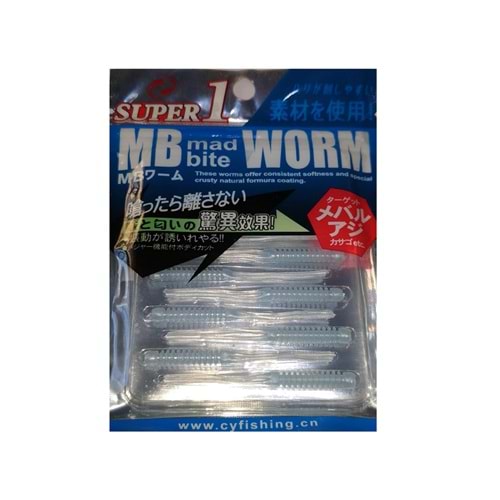 MB Mad Bite CYS-3 Worm Lrf Silikon Kurt Yem