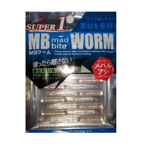 MB Mad Bite CYS-7 Worm Lrf Silikon Kurt Yem