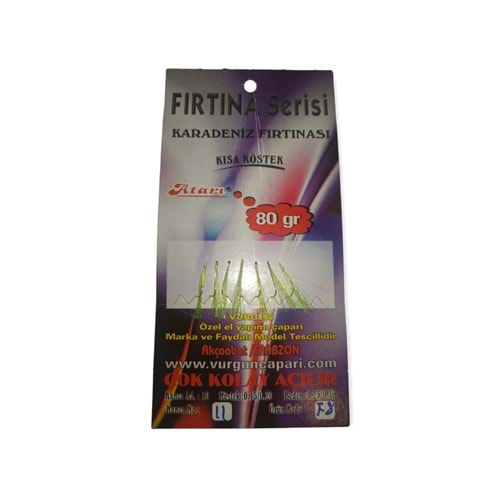 VURGUN 80gr 7 iğneli F.Sarı Renkli Organze Çapari