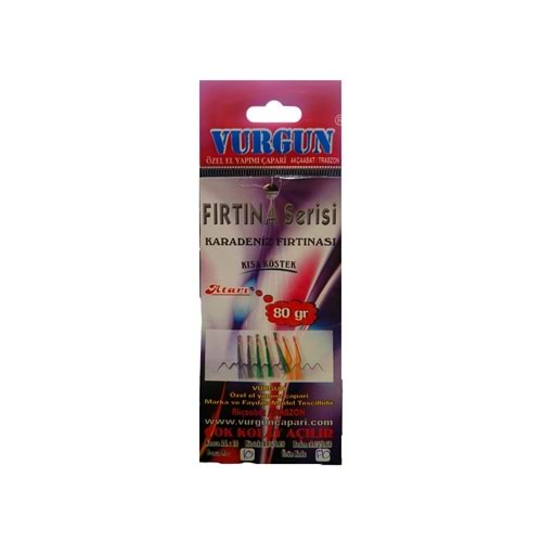 Vurgun 7 İğneli 3 Renkli Organze Çapari F10