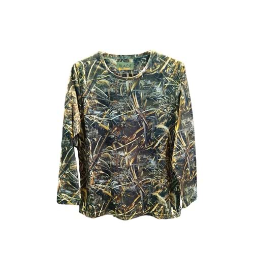 Black Hunter Sazlık Desenli Yuvarlak Yaka Uzun Kollu Sweatshirt
